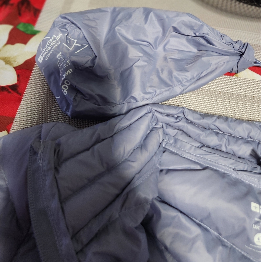Women's Light Blue Puffer Jacket - Picture 5 of 8